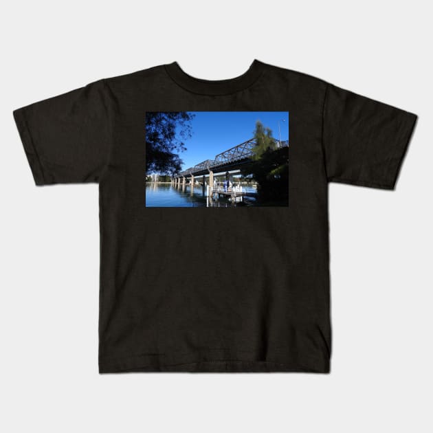 Iron Cove Bridge Kids T-Shirt by kirstybush